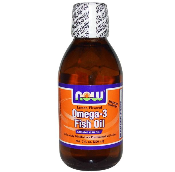 NOW - Omega 3 Fish Oil Liquid / 200ml - Lemon