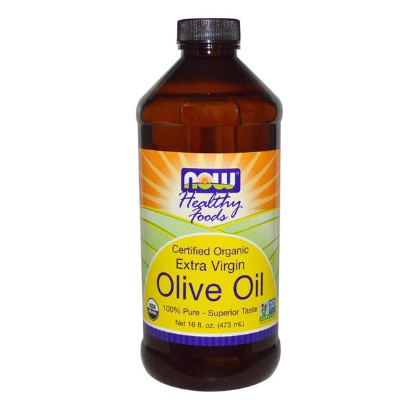 NOW - Olive Oil - Organic Extra Virgin - 473 ml. 