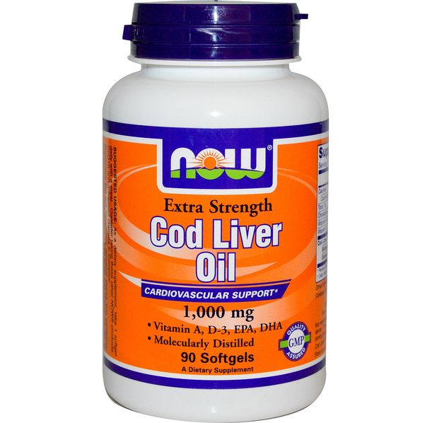 NOW - Cod Liver Oil 1000mg - 90 softgels