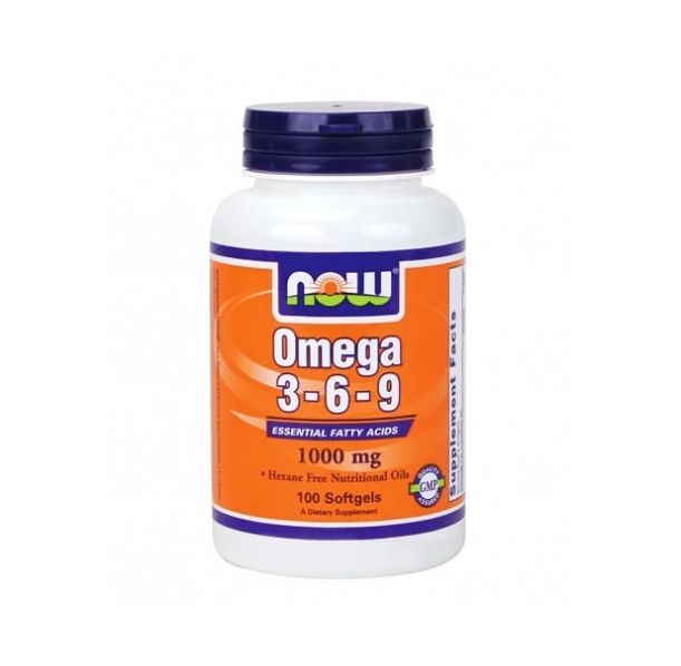 NOW - Omega 3-6-9 1000mg. / 100 Softgels