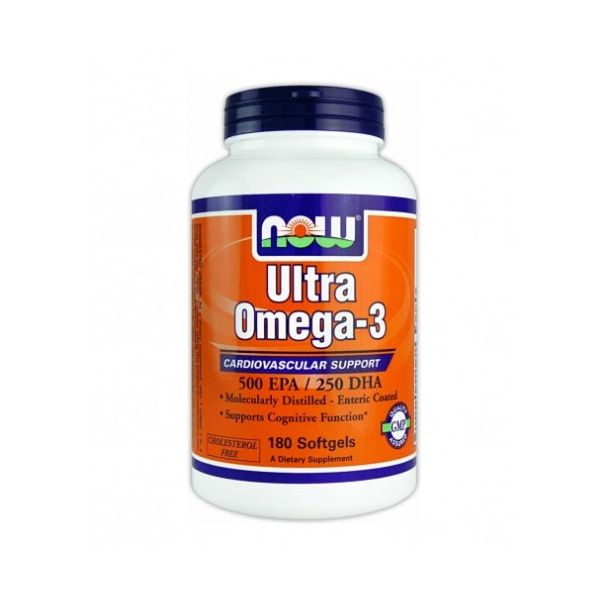 NOW - Ultra Omega 3 Fish Oil / 180 Softgels