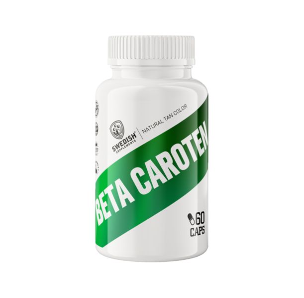 SWEDISH Supplements Beta Carotene Natural 25000 IU / 60 капсули