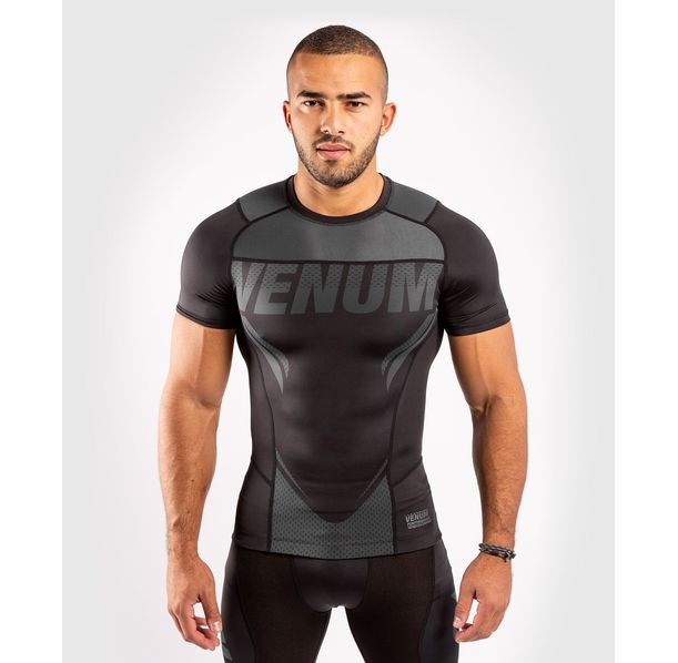 Рашгард - Venum ONE FC Impact Rashguard - Short Sleeves - Black/Black​