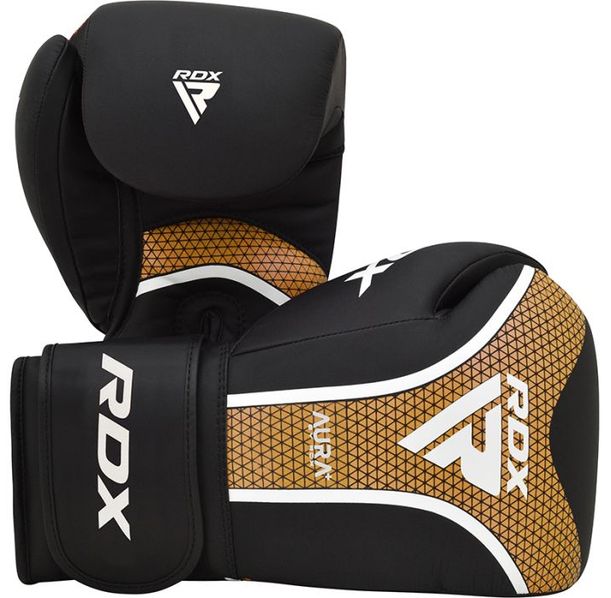 Боксови ръкавици - RDX Aura Plus T-17 Gloves - Black/Gold - BGR-T17+BG