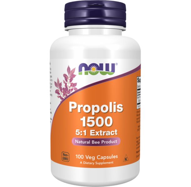 NOW Foods - Propolis 1500 5:1 Extract / 100 caps.