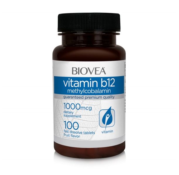 Biovea Vitamin B12 1000 Methylcobalamin Fast Dissolve - Витамин B12