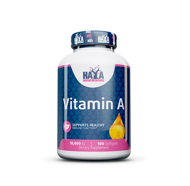 HAYA LABS Vitamin A 10,000 IU / 100 Softgels