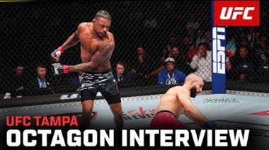 Интервю с Майкъл Джонсън в октагона | UFC Tampa