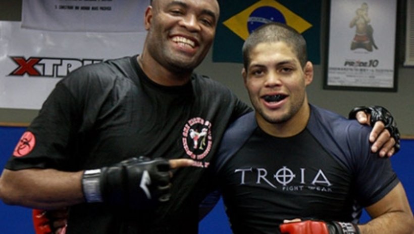 Anderson Silva тренира с Andre Galvao за UFC 162