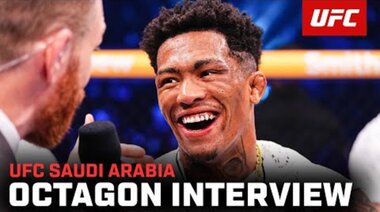 Интервю на Винисиус Оливейра в октагона | UFC Саудитска Арабия