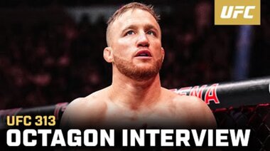 Джъстин Гетджи - интервю в октагона | UFC 313