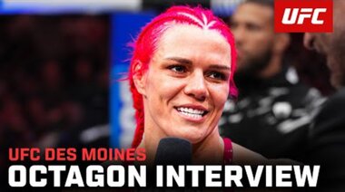 Интервю с Джилиан Робъртсън в октагона | UFC Des Moines