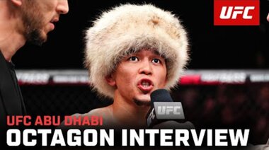 Интервю на Асу Алмабаев в октагона | UFC Абу Даби