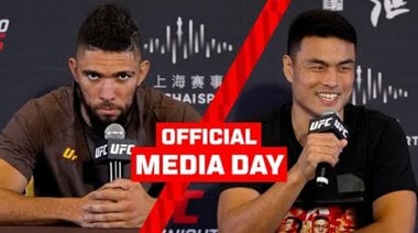 Ще направя удар с този човек ???? | UFC Shanghai Media Day