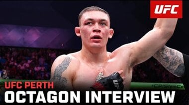 Интервю с Навахо Стърлинг в октагона | UFC Пърт