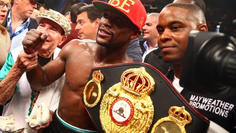 Floyd Mayweather оцеля след Marcos Maidana