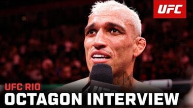 Интервю на Чарлс Оливейра в октагона | UFC Rio