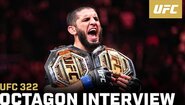 Ислям Махачев в интервю за Октагона | UFC 322