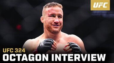 Интервю с Джъстин Гейджи в октагона | UFC 324
