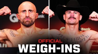 Волканovski срещу Лопес 2 Претегляне | UFC 325