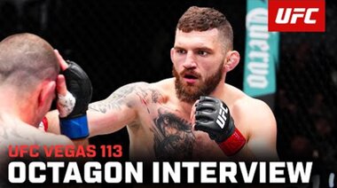 Интервю с Михал Олексийчук в октагона | UFC Vegas 113