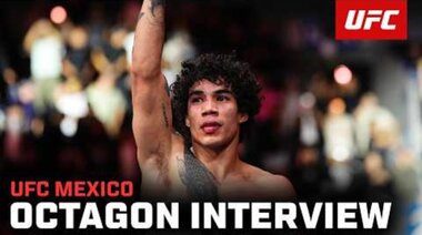 Интервю с Иманол Родригес в октагона | UFC Мексико