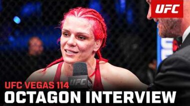 Интервю с Джилиан Робъртсън в октагона | UFC Vegas 114