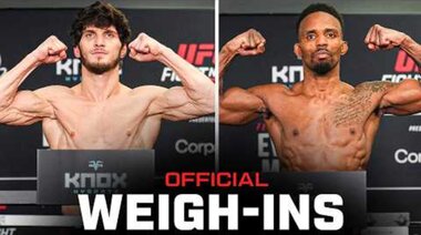 Претегляне на Евлоев срещу Мърфи | UFC Лондон