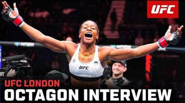 Интервю с Шанел Дайър в октагона | UFC Лондон