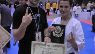 Гергана Апостолова първа на световното по карате