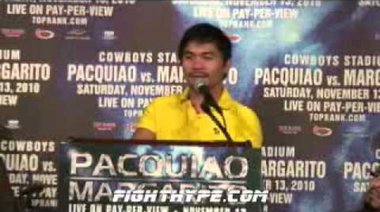 Pacquiao vs Margarito - прес-конференция