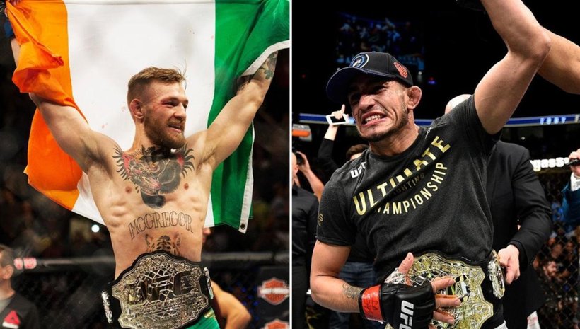 Tony Ferguson с атака по уплашения Conor Mcgregor 