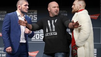 Conor McGregor откачи - щурмува автобуса на Khabib Nurmagomedov