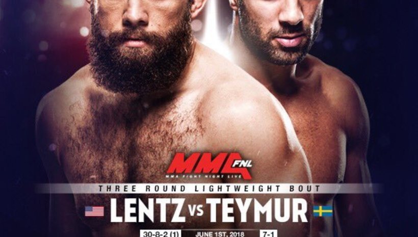 David Teymur срещу Nik Lentz на UFC Utica