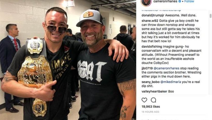 Синът на Donald Trump поздрави Colby Covington