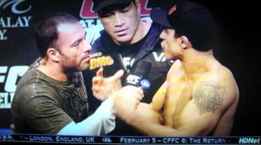 UFC 126 Anderson Silva and Vitor Belfort weigh in 