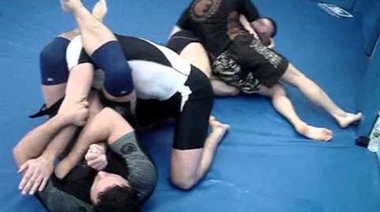 Georges St. Pierre and Frankie Edgar training with Renzo Gracie for upcoming title fights