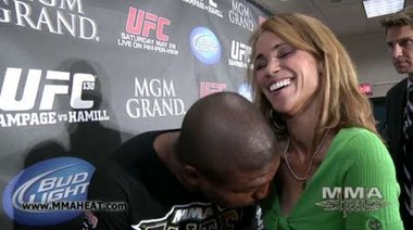 UFC 130 video: Rampage Jackson motorboats reporter Karyn Bryant ... kind of