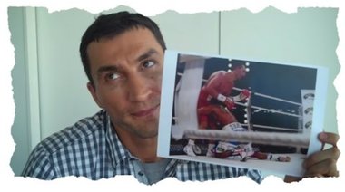 Wladimir Klitschko усмива Haye