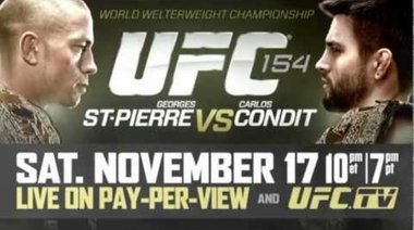 UFC 154 George &amp;quot;Rush&amp;quot; St-Pierre vs Carlos &amp;quot;The Natural Born Killer&amp;quot; Condit Trailer