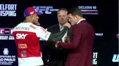 Bisping срещу Belfort на пресконференция