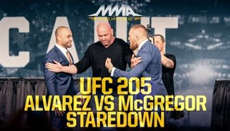 McGregor срещу Alvarez - очи в очи