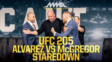 McGregor срещу Alvarez - очи в очи