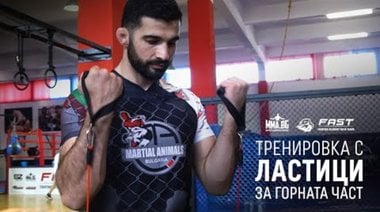 Тренировка с ластици за горната част на тялото