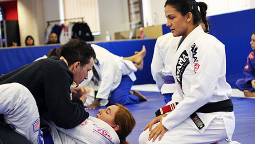 Kyra Gracie тренира с Roger за WPJJC 2012