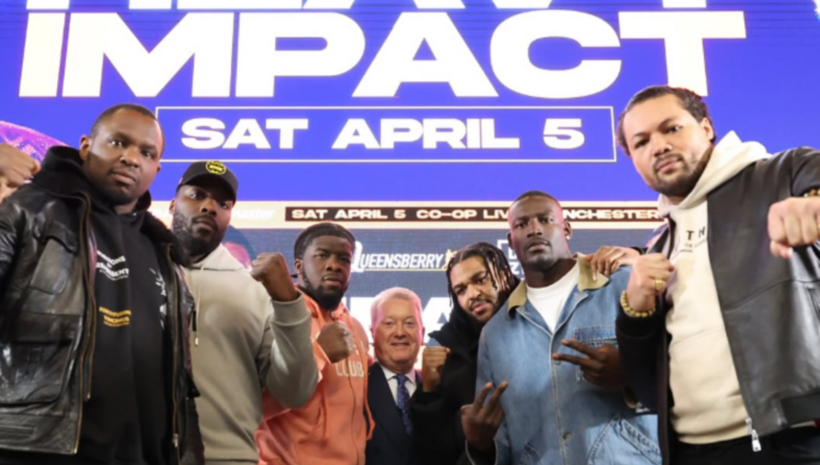 Джо Джойс и Дилиън Уайт в Mанчестър през април