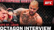 Интервю на Трей Уотърс в октагона | UFC Сейнт Луис