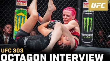 Интервю с Джилиан Робъртсън в октагона | UFC 303