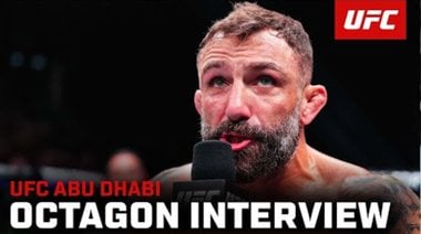 Интервю с Майкъл Чийза в октагона | UFC Абу Даби