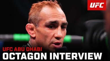 Интервю на Тони Фъргюсън в октагона | UFC Абу Даби
